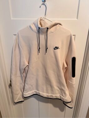 Men’s Nike Tech Cream Hoodie with Black Detailing